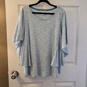 Striped Blue Women's Top